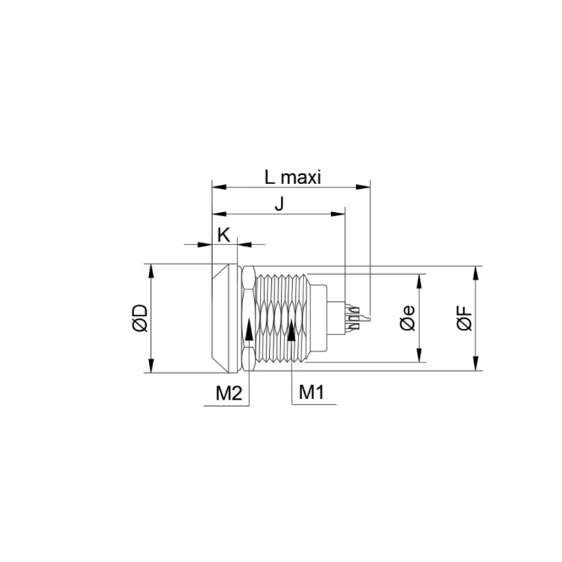 K series metal connector