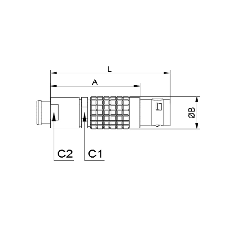 B series metal connector