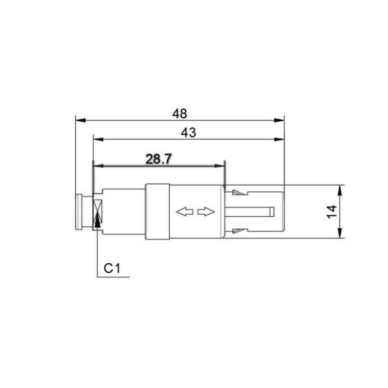 1P series plastic connector